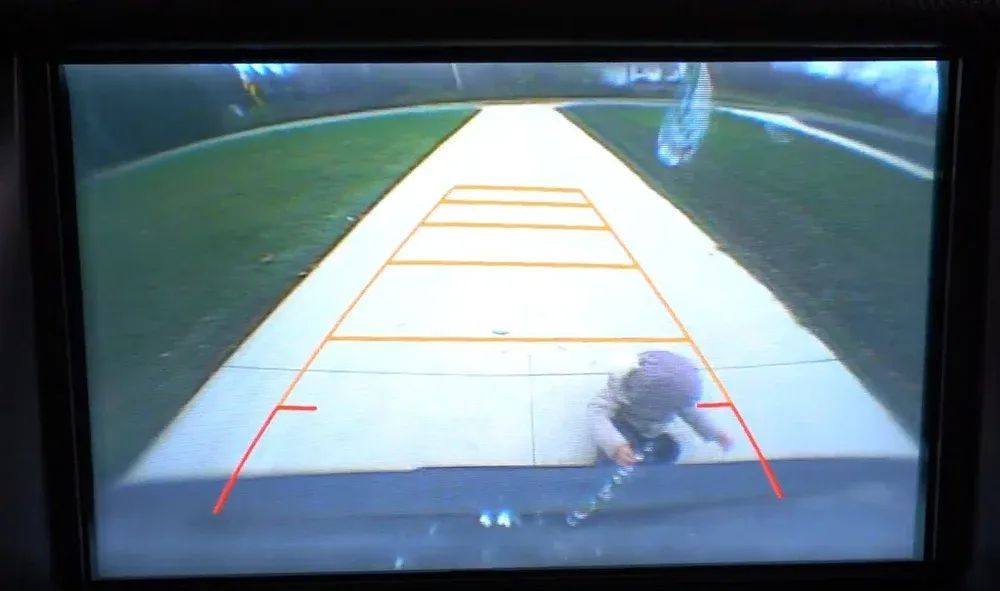 Second backup camera view shown on an in-dash screen